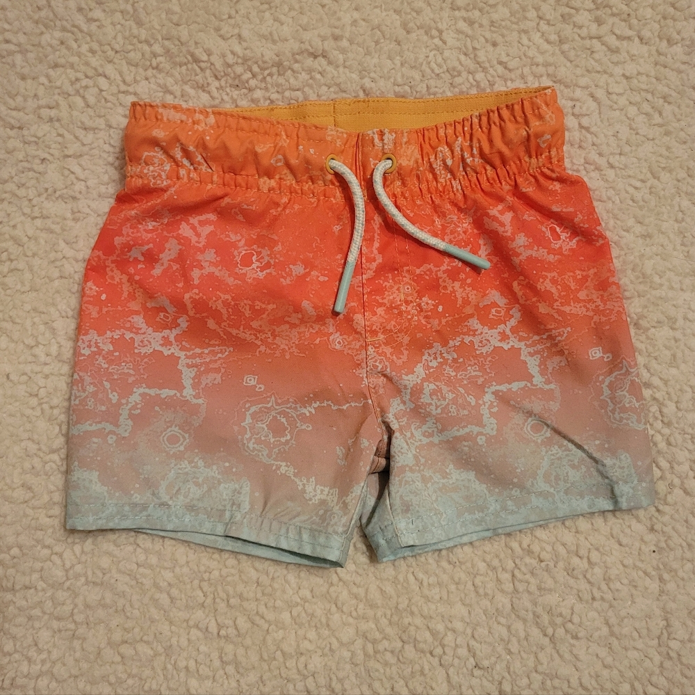 Cat & Jack Neon Swim Trunk 12M
